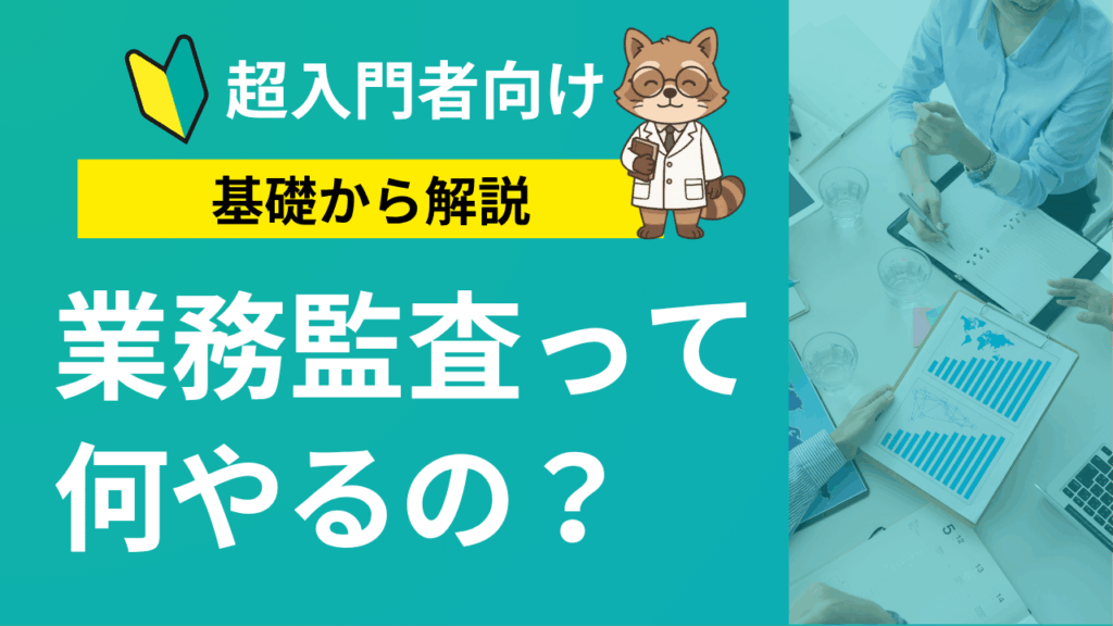 【超入門者向け】業務監査って何やるの?